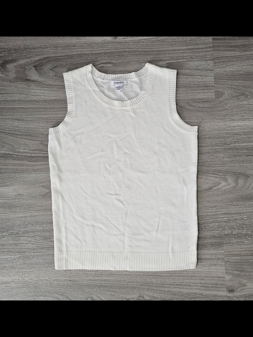 Cream Knit Tank Top